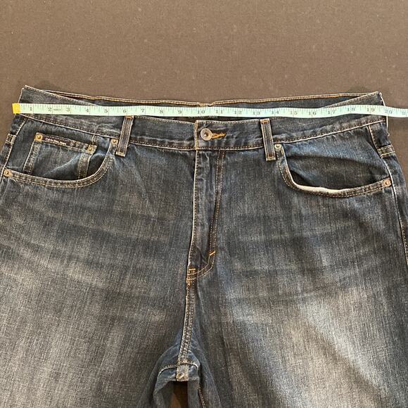 Calvin Klein Men’s RELAXED STRAIGHT Denim Distressed Jeans 38x30 - Picture 10 of 12